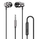 Dudao in-ear headphones headset with remote control and microphone 3.5 mm mini jack silver (X10 Pro silver), Dudao