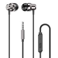 Dudao in-ear headphones headset with remote control and microphone 3.5 mm mini jack silver (X10 Pro silver), Dudao