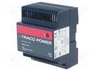 Power supply: switched-mode; for DIN rail; 72W; 12VDC; 6A; OUT: 1 TRACO POWER