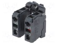 Contact block; 22mm; Harmony XB5; IP20; screw terminals; -25÷70°C SCHNEIDER ELECTRIC