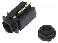 Connector: Jack 6,3mm; socket; female; stereo; ways: 3; straight AMPHENOL