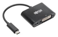USB-C TO DVI ADAPTER W/PD CHARGE, BLACK