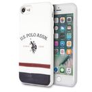 US Polo USHCI8PCSTRB iPhone 7/8 / SE 2022 / SE 2020 white / white Tricolor Pattern Collection, U.S. Polo Assn.
