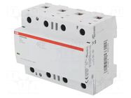 Contactor: 4-pole installation; 100A; 24VAC,24VDC; NO x4 ABB