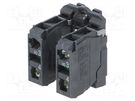 Contact block; 22mm; Harmony XB5; -25÷70°C; IP20; Contacts: NO x2 SCHNEIDER ELECTRIC