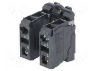 Contact block; 22mm; Harmony XB5; IP20; screw terminals; -25÷70°C SCHNEIDER ELECTRIC