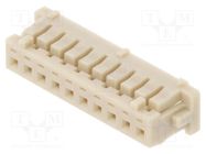 Connector: wire-board; plug; female; DF13; 1.25mm; PIN: 10; straight HIROSE