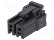 Connector: wire-board; plug; female; DF63; 3.96mm; PIN: 2; crimped 