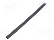 Heat shrink sleeve; glueless,flexible; 2: 1; 4.8mm; L: 1.2m; black 