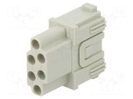 Connector: HDC; module; female; MIXO; PIN: 6; 16A; 500V; crimped ILME