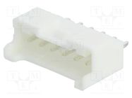 Connector: wire-board; socket; male; PIN: 6; PA; Pitch: 2mm; THT; 3A JST