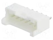 Connector: wire-board; socket; male; PIN: 6; PA; Pitch: 2mm; THT; 3A JST