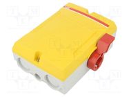 Switch-disconnector; Poles: 4; flush mounting; 40A; IP65; yellow ABB