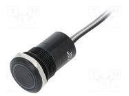 Switch: capacitive; Pos: 2; SPST-NO; 0.01A/12VDC; IP68; OFF-ON; MC BULGIN