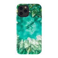 Kingxbar Agate Series case decorated printed Agate iPhone 12 mini green, Kingxbar