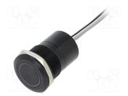 Switch: capacitive; Pos: 2; SPST-NO; 0.01A/12VDC; IP68; OFF-(ON) BULGIN