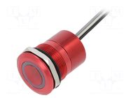 Switch: capacitive; Pos: 2; SPST-NC; 0.01A/12VDC; IP68; ON-(OFF) BULGIN