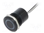 Switch: capacitive; Pos: 2; SPST-NO; 0.01A/12VDC; IP68; OFF-(ON) BULGIN