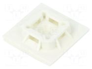 Holder; screw,self-adhesive; polyamide; white; Ht: 5.1mm; L: 25.4mm PANDUIT