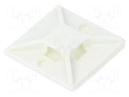 Holder; screw,self-adhesive; ABS; white; Tie width: 2.5÷4.8mm PANDUIT