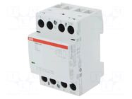 Contactor: 4-pole installation; 40A; 24VAC,24VDC; NO x4; ESB ABB