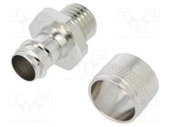 Straight terminal connector; Thread: metric,outside; brass; IP54 ANAMET EUROPE