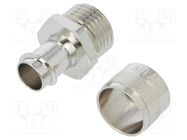 Straight terminal connector; Thread: metric,outside; brass; IP54 ANAMET EUROPE