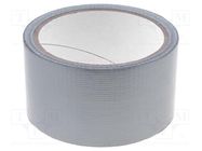 Tape: duct; W: 50mm; L: 50m; Thk: 0.155mm; silver; caoutchouc; 0÷60°C SCAPA