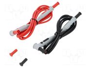 Test leads; Inom: 15A; Len: 1.5m; red and black; Insulation: PVC CHAUVIN ARNOUX