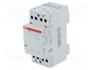 Contactor: 4-pole installation; 25A; 24VAC,24VDC; NC x3 + NO ABB