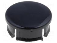 Cap; black; Mounting: push-in; plastic MENTOR