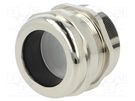 Cable gland; PG42; IP68; brass; Body plating: nickel BM GROUP
