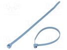 Cable tie; with metal; L: 186mm; W: 4.8mm; polyamide; 222N; -40÷85°C PANDUIT