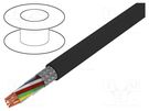 Wire; UNITRONIC® Li2YCYv (TP); 4x2x0.22mm2; PVC; black; 50V LAPP