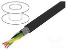 Wire; UNITRONIC® Li2YCYv (TP); 2x2x0.22mm2; PVC; black; 50V LAPP