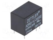 Relay: electromagnetic; SPDT; Ucoil: 24VDC; 1A; 1A/125VAC; 1A/30VDC ZETTLER