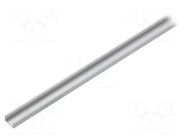Profiles for LED modules; natural; L: 1m; SLIM8; aluminium TOPMET