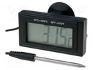 Meter: temperature; digital,mounting; NTC; on panel; LCD; Len: 1m AXIOMET