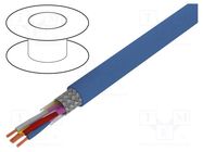 Wire; JE-LiYCY; 2x2x0.5mm2; PVC; light blue; 1kV,2kV; CPR: Eca LAPP