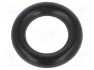 O-ring gasket; NBR rubber; Thk: 2.5mm; Øint: 7mm; black; -30÷100°C ORING USZCZELNIENIA TECHNICZNE