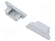 Connector 90°; white; aluminium TOPMET