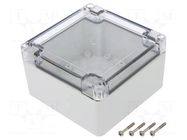 Enclosure: multipurpose; X: 105mm; Y: 105mm; Z: 60mm; ZP; light grey KRADEX