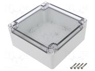 Enclosure: multipurpose; X: 135mm; Y: 135mm; Z: 60mm; ZP; light grey KRADEX