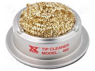 Tip cleaners; metal chips 