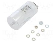 Capacitor: polypropylene; 30uF; Leads: screw M6; M8 screw; ESR: 6mΩ KEMET