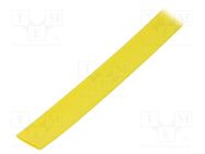 Heat shrink sleeve; glueless,flexible; 2: 1; 12.7mm; L: 10m; yellow TE Connectivity