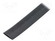 Heat shrink sleeve; glueless,flexible; 3: 1; 18mm; L: 10m; black TE Connectivity