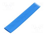 Heat shrink sleeve; glueless,flexible; 3: 1; 18mm; L: 10m; blue TE Connectivity