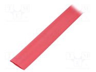 Heat shrink sleeve; glueless,flexible; 2: 1; 19mm; L: 10m; red; CGPT TE Connectivity