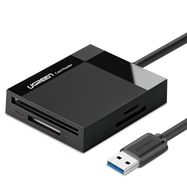 Ugreen CR125 30231 SD / micro SD / CF / MS memory card reader with USB 3.0 cable 0.5m - black, Ugreen